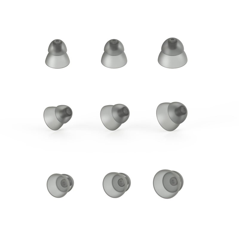 MicroEar Hearing Aid Domes - Double Layer Closed Type Power Dome for Resound SureFit RIC and Open Fit BTE Hearing Amplifier Ear Tips Accessories with Carry Case (Trial Pack 9pcs) - Image 3