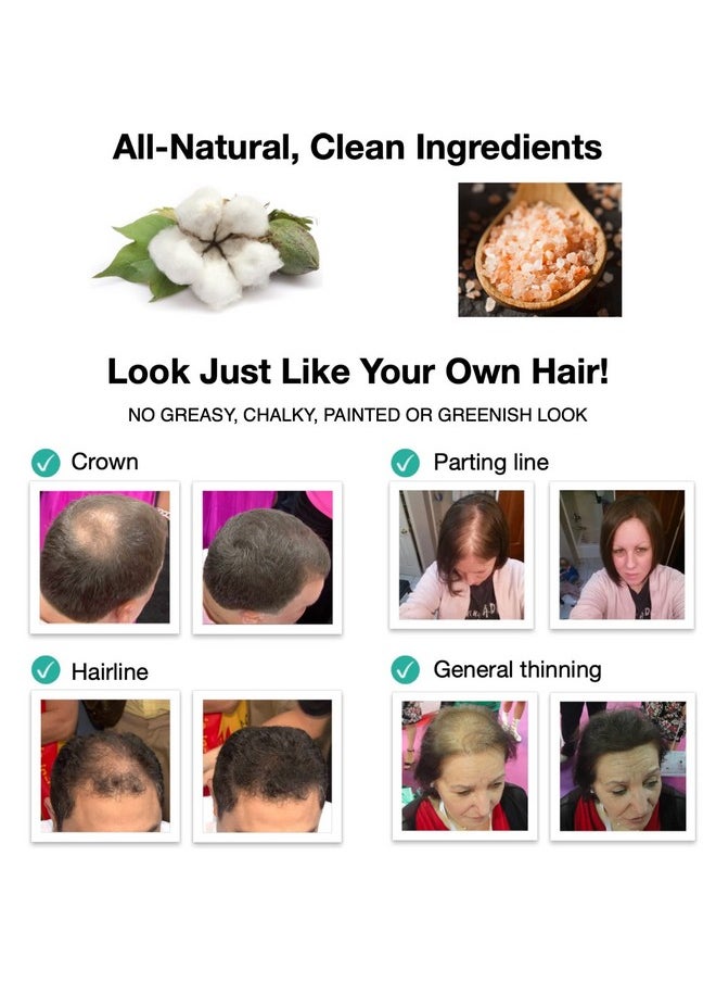 Caboki - Hair Loss Concealer. All-Natural Hair Building Fiber. Make Thin Hair Look 10X Fuller Instantly. Eliminate The Appearance Of Bald Spot And Thinning Hair (30G, 90-Day Supply). Salt & Pepper-Dark - Image 1