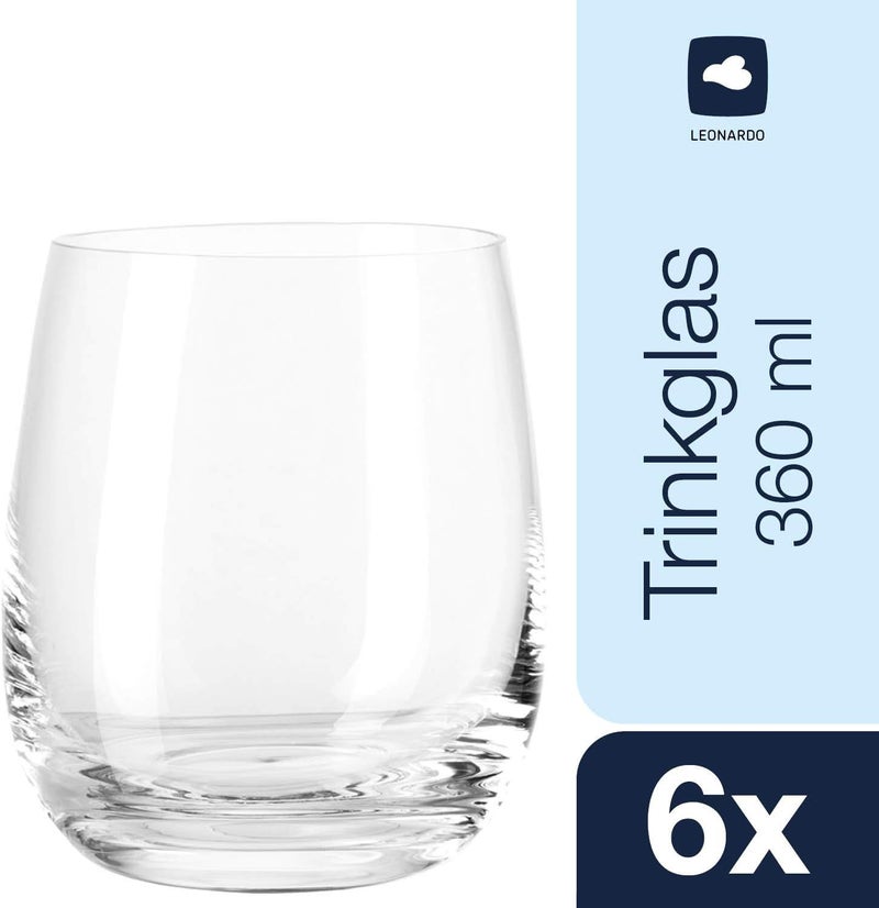 Leonardo 20960 207084 White Wine Tumbler, Tivoli, 12.2 fl oz (360 ml), Set of 6 - Image 2