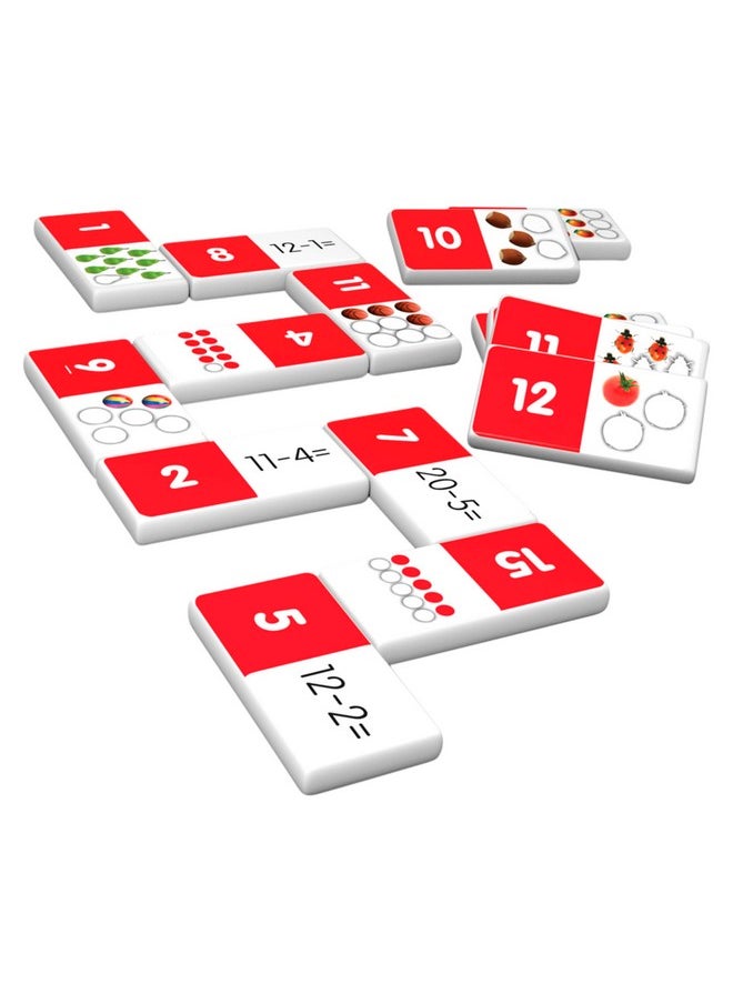 Junior Learning Junior Learning Dominoes Subtraction White 7.8 H x 4.7 L x 1.5 W  - Image 3