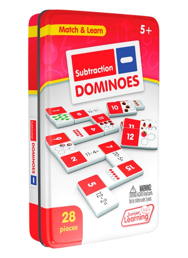 Junior Learning Junior Learning Dominoes Subtraction White 7.8 H x 4.7 L x 1.5 W  - Image 2