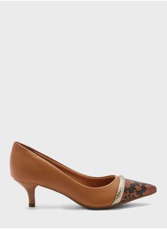Mariah Pointed Toe Mid Heel Pumps