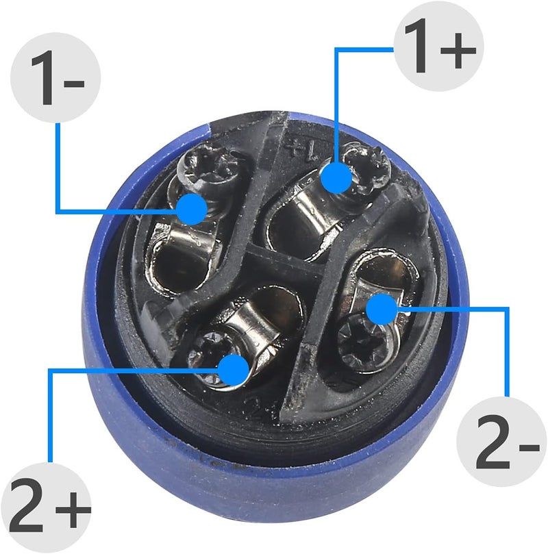 MADOWL 4 Packs Speakon Connector, Suitable for Nl4fx Speakon Plug Connectors Speakon Cables, 4 Pin Female to Nl4fc Male Converter Nl2fx Plug 4 Pole for Speakers Powercon Twist Lock - Image 5