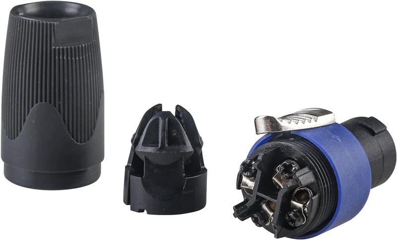 MADOWL 4 Packs Speakon Connector, Suitable for Nl4fx Speakon Plug Connectors Speakon Cables, 4 Pin Female to Nl4fc Male Converter Nl2fx Plug 4 Pole for Speakers Powercon Twist Lock - Image 4