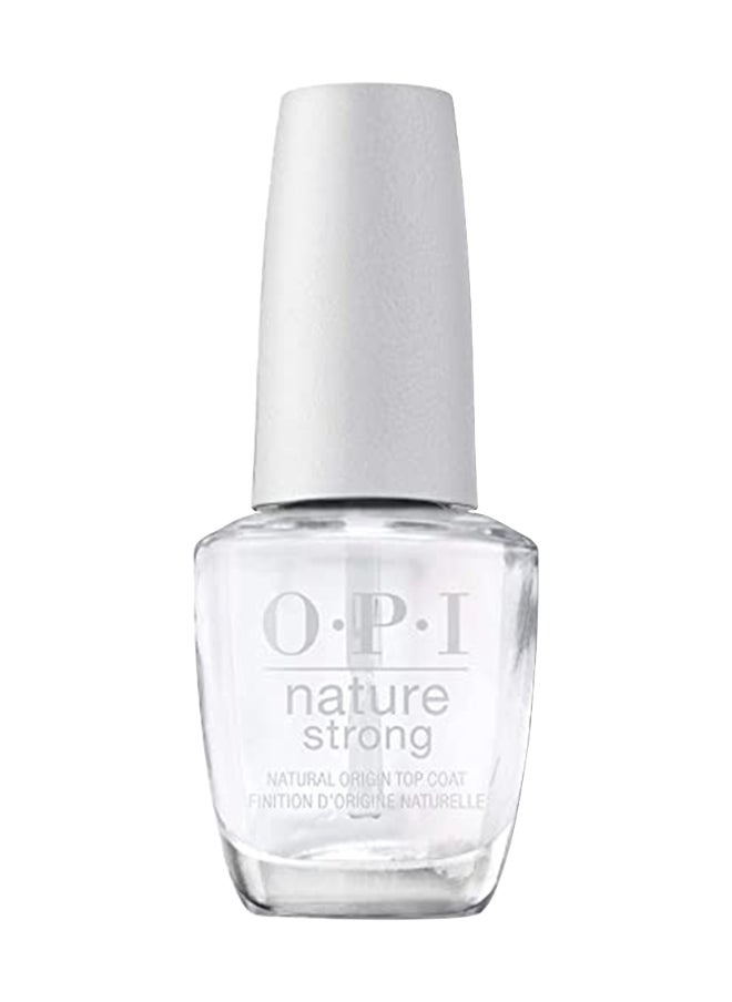 OPI Nature Strong Nail Lacquer - Top Coat, Clear, 15Ml  - Image 1
