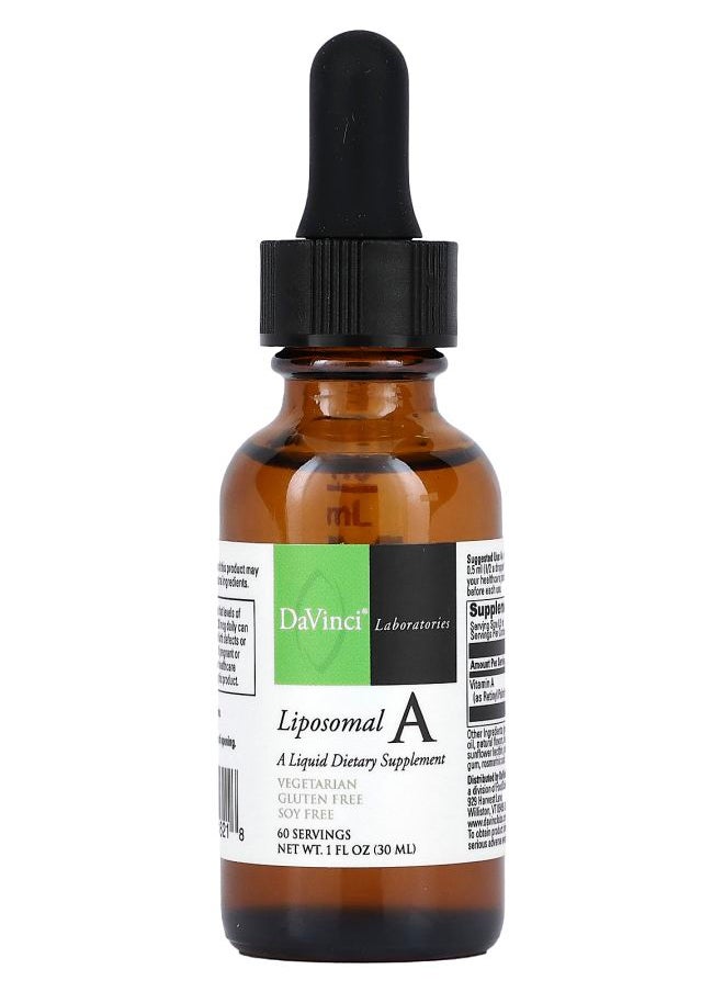 DaVinci Laboratories of Vermont - Liposomal A  1 fl oz (30 ml) - Image 1