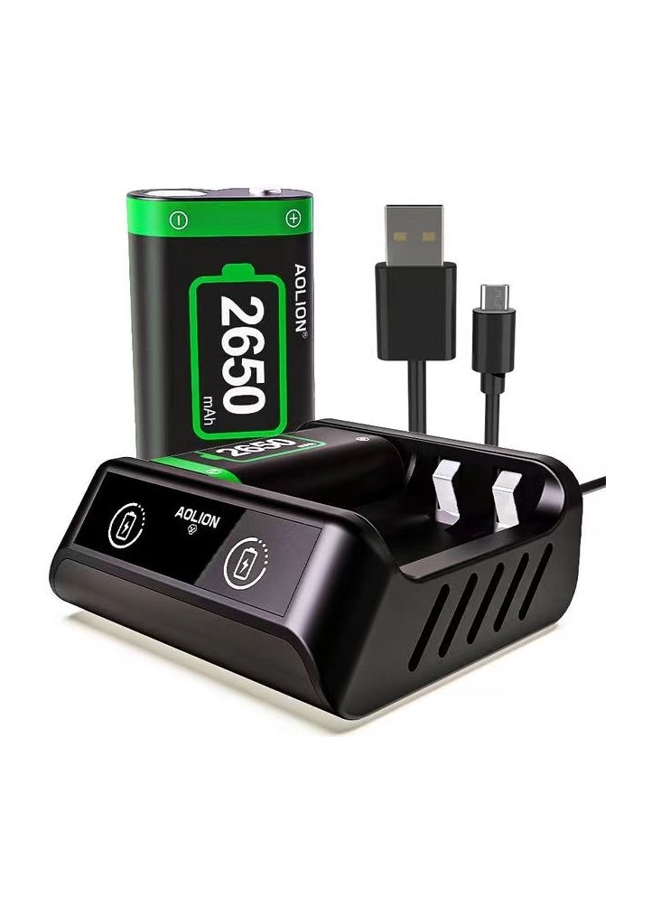 AOLION Rechargeable Battery Pack for Xbox One/Xbox Series X|S/Xbox One Elite Controller with 2x2650mAh  - Image 1