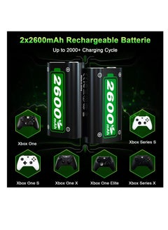 Rechargeable Battery Pack for Xbox One/Xbox Series X|S/Xbox One Elite Controller with 2x2650mAh - pzsku/Z0B080DF9749237088476Z/45/_/1721226436/a6860959-3047-4d5c-8dcd-b0cd76a6749e