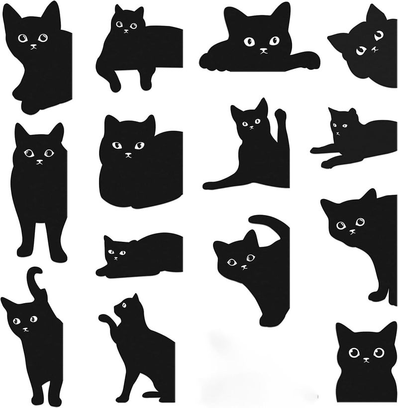 Excefore Magnetic Bookmarks, 14 Pieces Cat Cute Bookmarks For Book Lovers, Bookmark Cat Book Mark Magnetic Book Page Clips For Kids Students Teachers School Home Office - Image 1