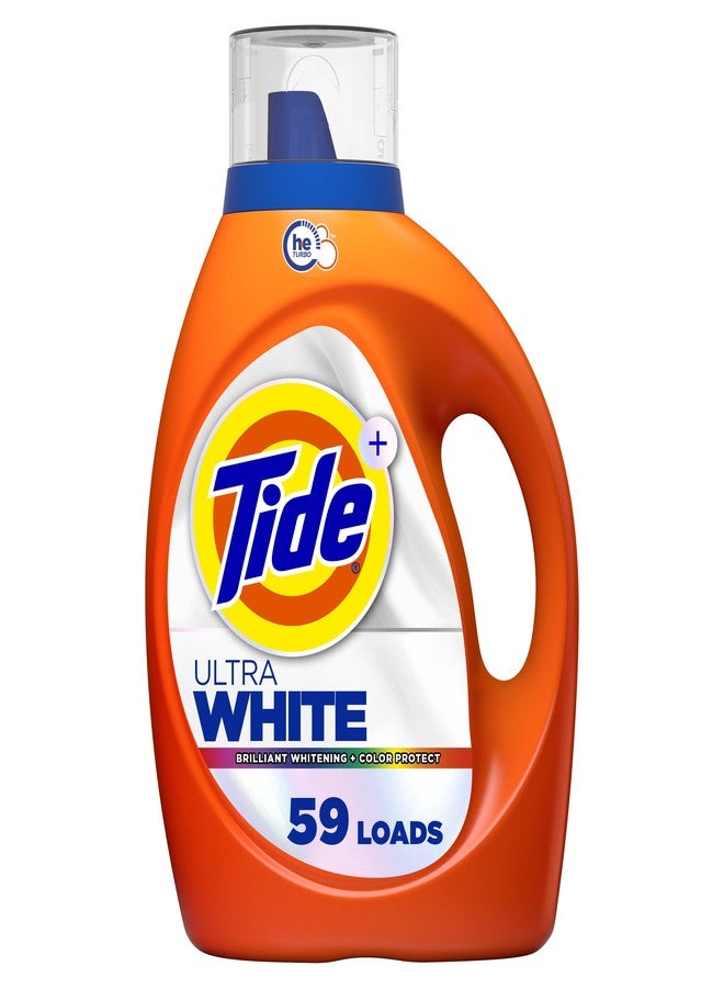 Tide Plus Ultra OXI White and Bright Liquid Laundry Detergent, 84 fl oz, 59 Loads, Advanced Stain Removal and Whitening Power - Image 1
