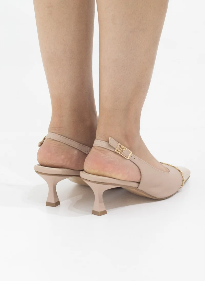 لاماراباريس Galaxy Sling Back مع تفاصيل سلسلة عارية