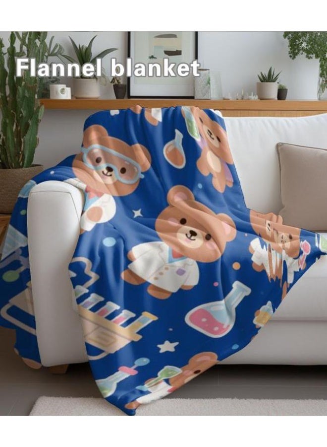 عام بطانية رقيقة من الفانيلا الكرتونية للأطفال والرضع (دافئة ومريحة، ومناسبة للنوم والألعاب) 70 سم * 100 سم - Image 5