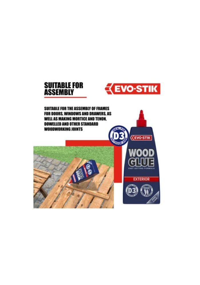 EVO-STIK Exterior Wood Glue - Fast Setting & Weatherproof - Image 4