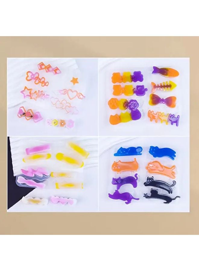 قالب السيليكون على شكل مشبك FS 15 لصنع المجوهرات DIY سلسلة الحيوانات الكلاب القطط مشابك الشعر - Image 2