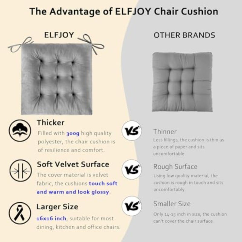 Floor Pillow Square Meditation Pillow for Seating on Floor Solid Thicken Tufted Seat Cushion Pouf Dacron Tatami Floor Cushion for Yoga Living Room Balcony Office Outdoor - Image 4