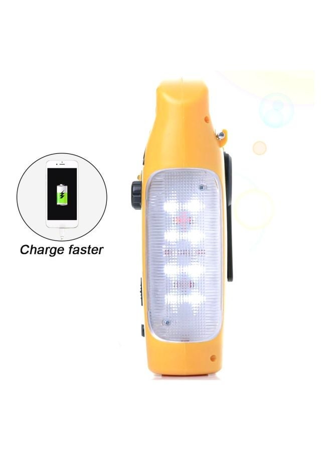 NIBEMINENT Solar Powered FM Radio With Torch V6929 Orange/Black  - Image 2