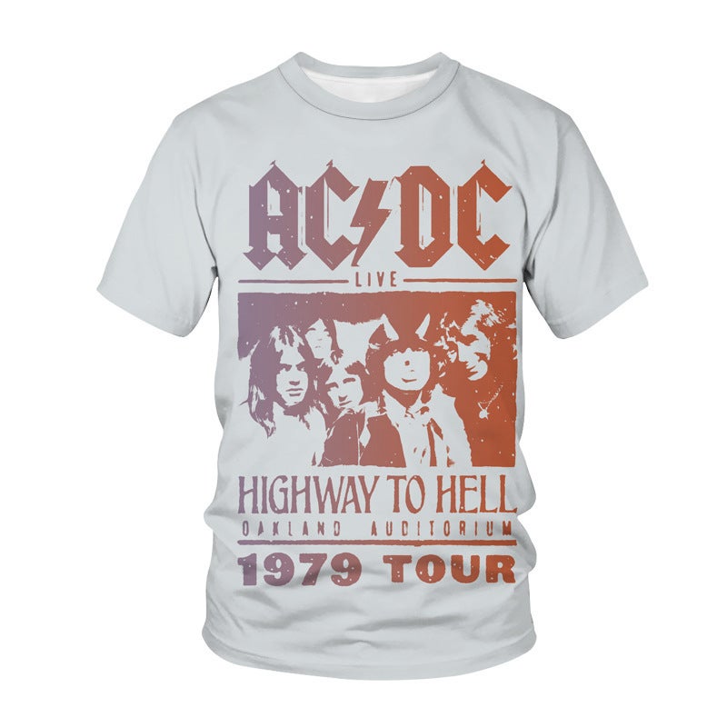 2021 Flame Note 3D Digital Printing Men'S And Women'S Round Neck T-Shirt Manufacturers A Generation Of Hair - Image 5