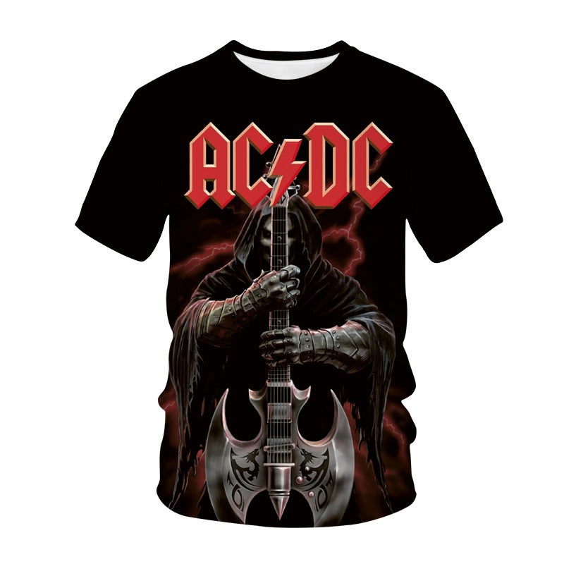 2021 Flame Note 3D Digital Printing Men'S And Women'S Round Neck T-Shirt Manufacturers A Generation Of Hair - Image 1