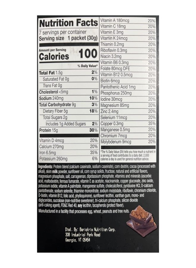 PROTIFIT - High Protein Dark Chocolate Pudding & Shake Mix 3 Pack, 15g Protein, Low Calorie, Low Fat, Low Carb, Aspartame Free, Idea Protein Compatible, Meal Replacement, 7 Servings Per Box, (3 Pack) - Image 2