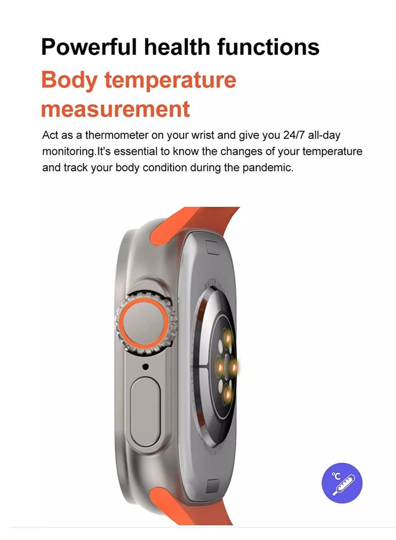 ELTRAZONE New S8 Ultra Max Smartwatch Series 8 S8 Smart Watch Ultra AI Voice Smart Watch 2.0inch Bluetooth Call Wriless Charging Watch 8 Ultra - Image 5