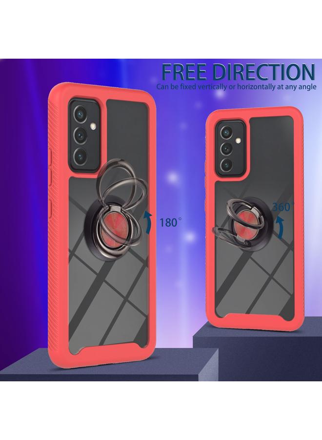 S-TOP Case For Samsung Galaxy A82 5G Starry Sky Solid Color Series Shockproof PC + TPU Protective Case with Ring Holder & Magnetic Function - Image 4