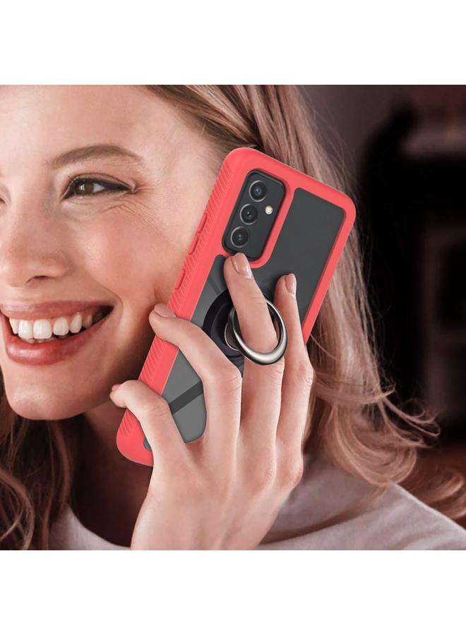 S-TOP Case For Samsung Galaxy A82 5G Starry Sky Solid Color Series Shockproof PC + TPU Protective Case with Ring Holder & Magnetic Function - Image 5