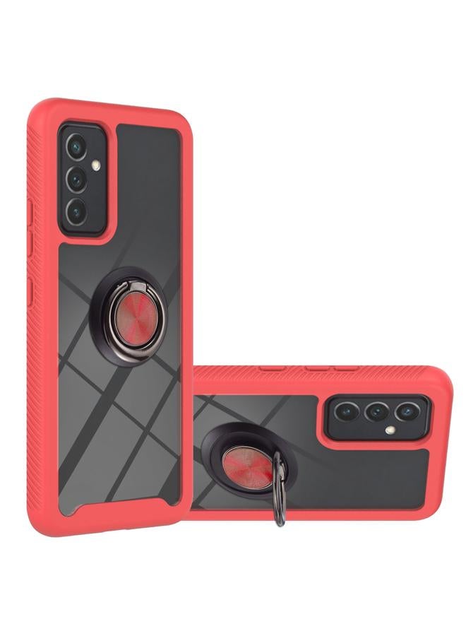 S-TOP Case For Samsung Galaxy A82 5G Starry Sky Solid Color Series Shockproof PC + TPU Protective Case with Ring Holder & Magnetic Function - Image 1