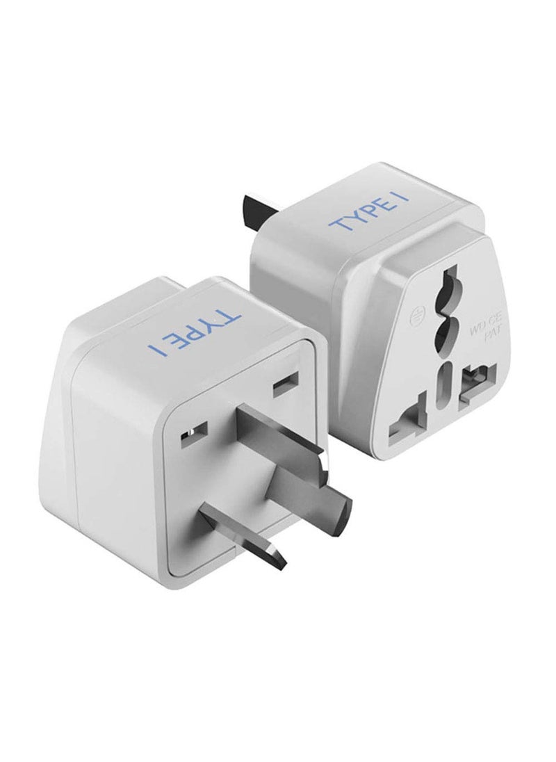 Ceptics India Australia Ceptics India to China Australia New Zealand More Type I CE Certified RoHS Compliant White 2 Pack 5 Years Warranty  - Image 1