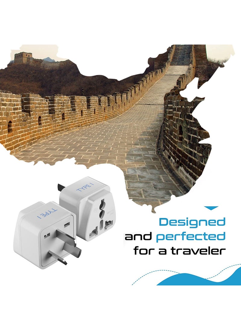 Ceptics India Australia Ceptics India to China Australia New Zealand More Type I CE Certified RoHS Compliant White 2 Pack 5 Years Warranty  - Image 3