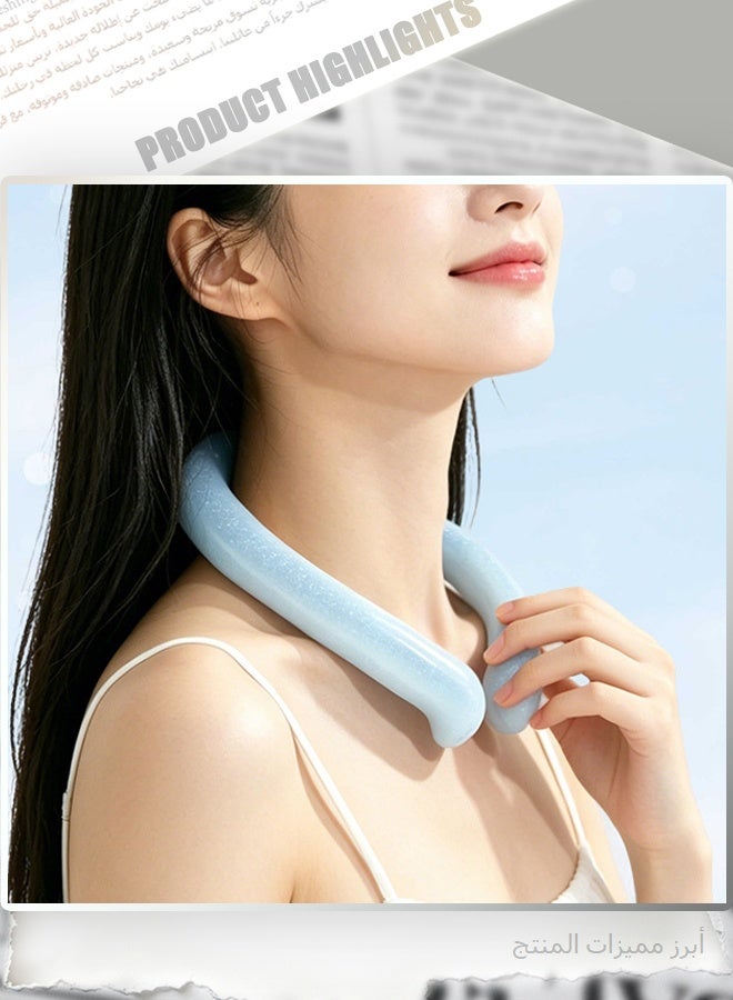 Summer Cooling Neck Ring with PCM Phase Change Material, Air Cooler Collar, Wearable Personal Air Conditioner for Outdoor Sports, Travel, Office - Image 4