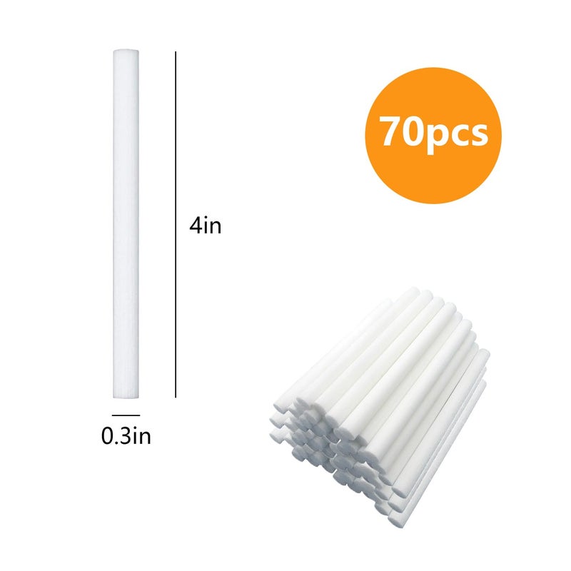 Lukdin 70PCS Humidifier Filter Sticks Refill â€“ Replacement Cotton Wicks for Mini Portable Humidifiers & Essential Oil Diffusers â€“ Compatible with Small Air Humidifiers for Home, Office, Bedroom - Image 2