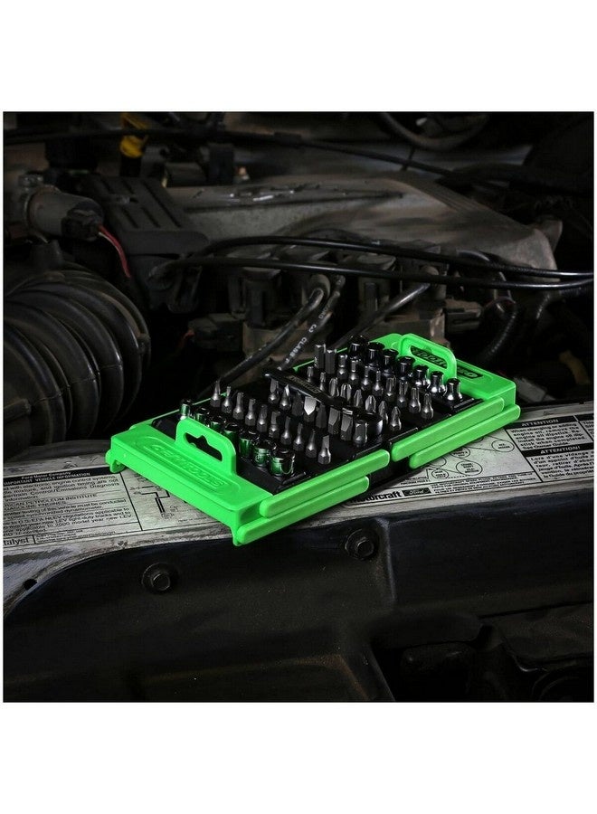 OEMTOOLS 53-Piece Heavy Duty Socket and Bit Set Green and Black 1/4 Inch 26549 - Image 3