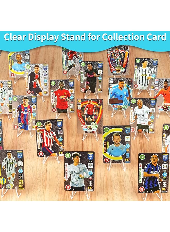 erorex Card Display Stand 20 Pack Small Easel Stand Acrylic Picture Holder Stands For Challenge Coin Graded Card Sports Card Trading Card Psa Card Baseball Card 2.13 Inch Tall  - Image 4