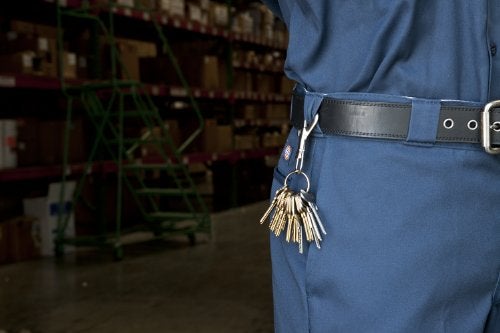 KEY-BAK Large Bolt Snap Key Chain Accessory with 1.125 inch Split Ring,Chrome - Image 2