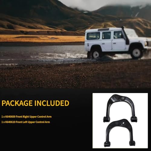 HHCM Front Upper Control Arm Kit 2pc K640609 K640610 for Toyota Tacoma 1995-2004 4WD & 2000-2004 Pre Runner RWD, Suspension Control Arm Upper Kit for Toyota 4Runner 1996 1997 1998 1999 2000 2001 2002 - Image 3