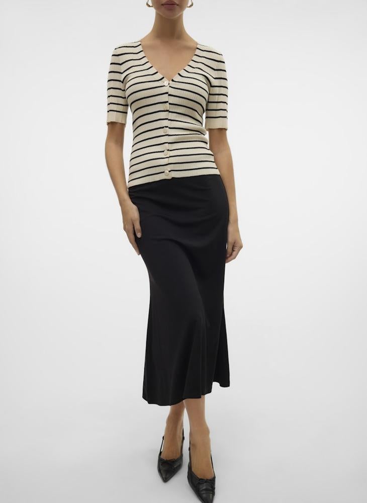 VERO MODA Mid Waist Midi Skirt - Image 3