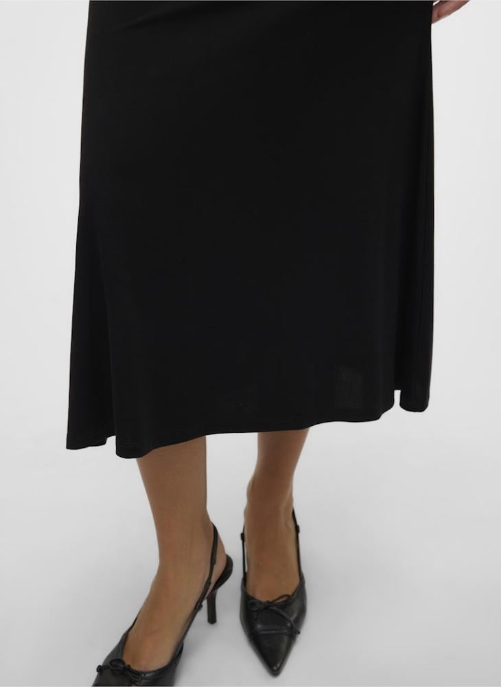 VERO MODA Mid Waist Midi Skirt - Image 4