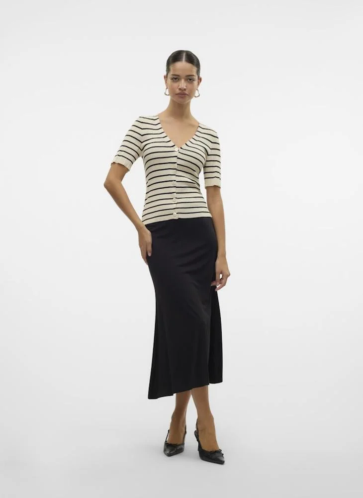 VERO MODA Mid Waist Midi Skirt