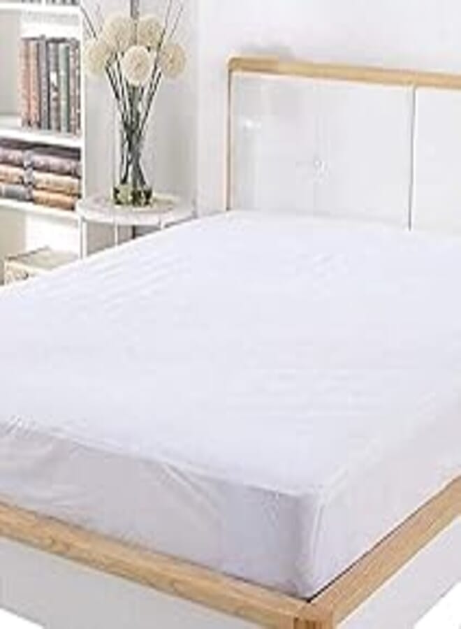 Aldora melton mattress protector 200 x 200 cm - white