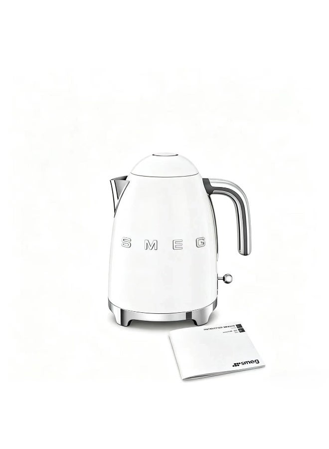 Smeg Vintage high-end temperature control 1.7L KLF03WHEU-2400W electric kettle (white) with British plug - Image 1