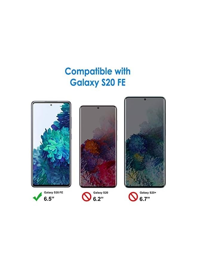 JETech Screen Protector for Galaxy S20 FE 6.5-Inch, Tempered Glass Film, 3-Pack - Image 2