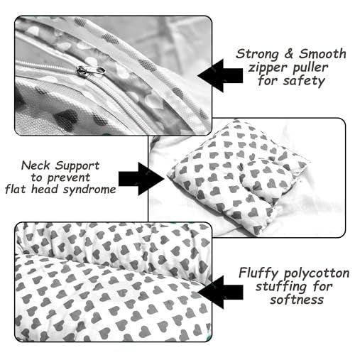 VParents Baby Bedding Set with Mosquito net Cotton, Rosy (Grey) 110649 - Image 3