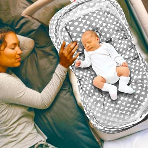 VParents Baby Bedding Set with Mosquito net Cotton, Rosy (Grey) 110649 - Image 5