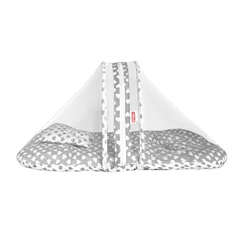 VParents Baby Bedding Set with Mosquito net Cotton, Rosy (Grey) 110649 - Image 1