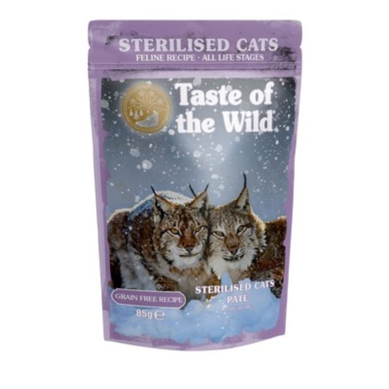 Taste of the Wild Sterilized Cat Pate - grain free , 85 gr