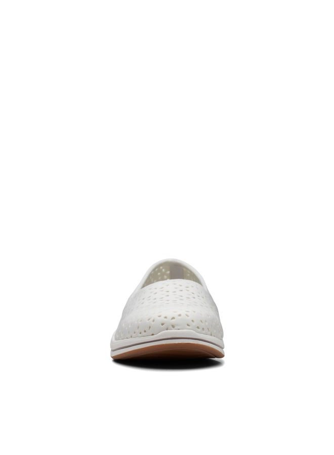 clarks Women's Breeze Emily Loafer, White Synthetic, 10 - Image 4