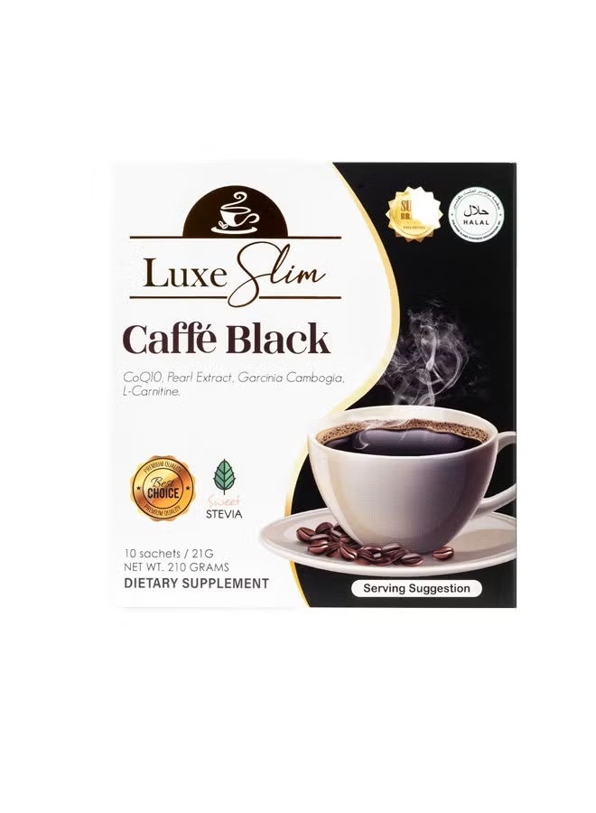 Luxe Slim Lux Slim Cafe Black 10 Sachets