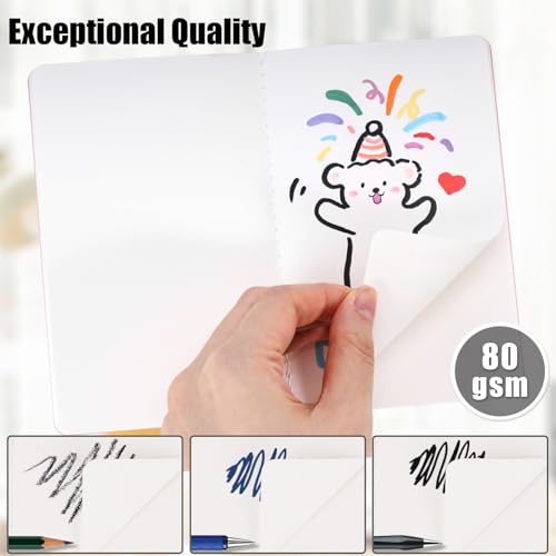 Koogel 32 Pack Small Notebooks Bulk, 3.5 x 5.5 Inch Mini Journal Pocket Notepads Set for Back To School, Colorful Cover Memo Notepad for Kids Students Office Supplies,Tiny Note Book Bulk - Image 3