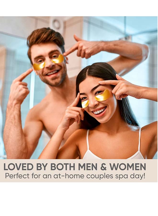 CELOR Under Eye Patches (20 Pairs) - Golden Eye Mask with Amino Acid And Collagen, Skincare Treatment For Men And Women, USA Tested - Image 5