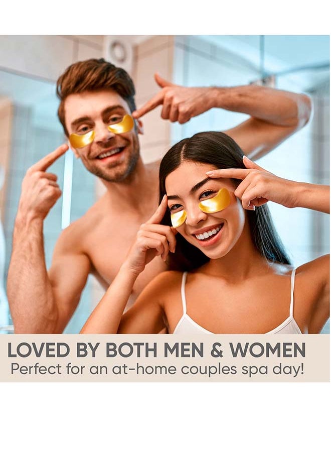 CELOR - Under Eye Patches (20 Pairs) - Golden Eye Mask with Amino Acid And Collagen, Skincare Treatment For Men And Women, USA Tested - Image 1
